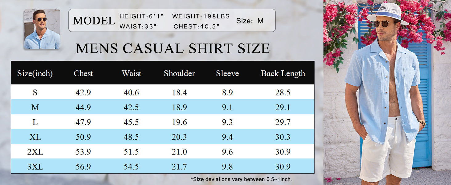COOFANDY Mens Casual Cotton Linen Shirt Short Sleeve Button Up Shirts Summer Beach Top S-XXXL
