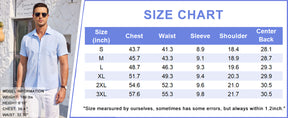 COOFANDY Mens Short Sleeve Shirts Casual Button Down Shirts Summer Beach Shirt Wrinkle Free S-XXXL