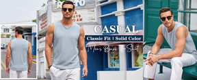 COOFANDY Men's Casual Tank Tops 1 PC&2PC Knit Sleeveless Lightweight Tee Muscle Basic T Shirts S-XXL