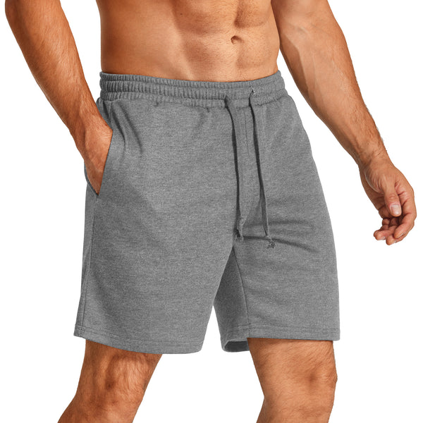 COOFANDY Men's Sweat Shorts 7 Inch Athletic Workout Shorts Casual Lounge Joggers Short Pants with Pockets