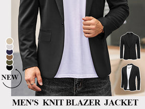 COOFANDY Mens Blazer Jacket One Button Casual Suit Jackets Stretch Knit Sport Coat