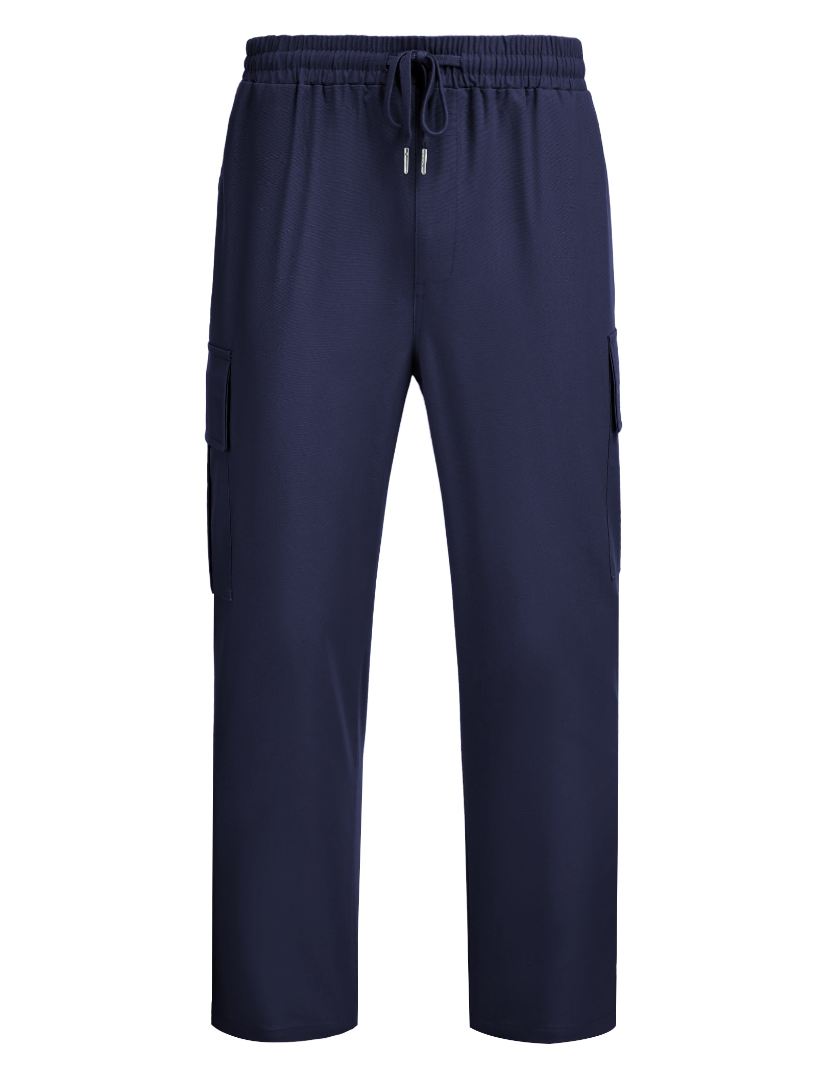 COOFANDY Mens Cargo Pants Relaxed Fit Casual Linen Pants Drawstring Sweatpants with 6 Pockets