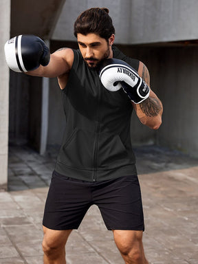 Hooded Workout Tank Top (US Only) Tank Tops coofandy 