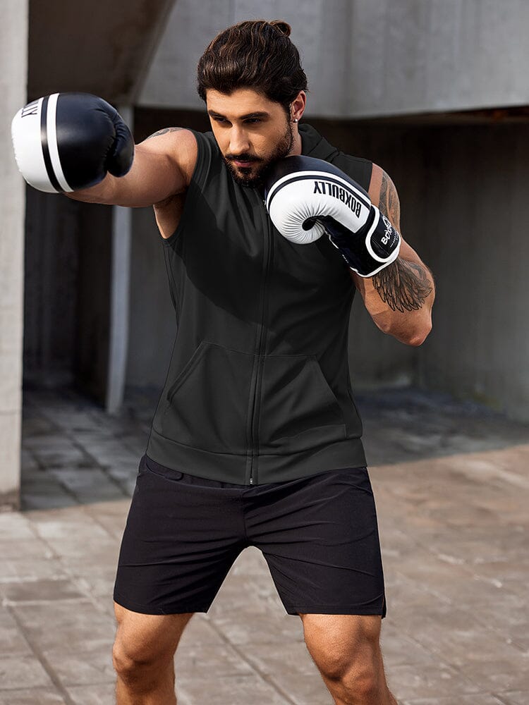 Hooded Workout Tank Top (US Only) Tank Tops coofandy 