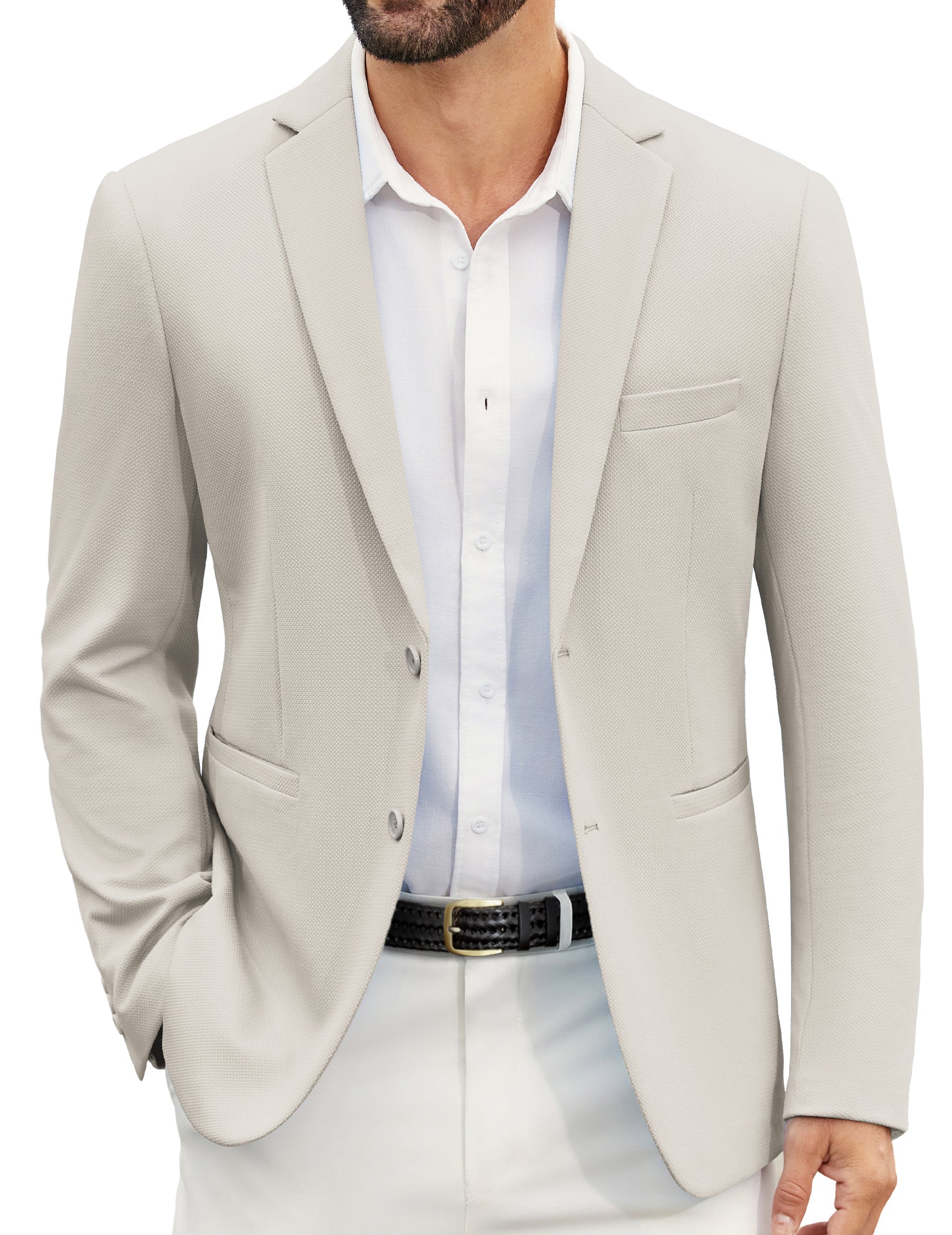 COOFANDY Men's Casual Blazer Slim Fit Suit Jackets Two Button Lightweight Knit Sport Coat