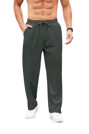 COOFANDY Men Jogger Yoga Sweatpants Casual Athletic Elastic Waist Pants Open Bottom Trouser Jersey Knit Pants with Pockets