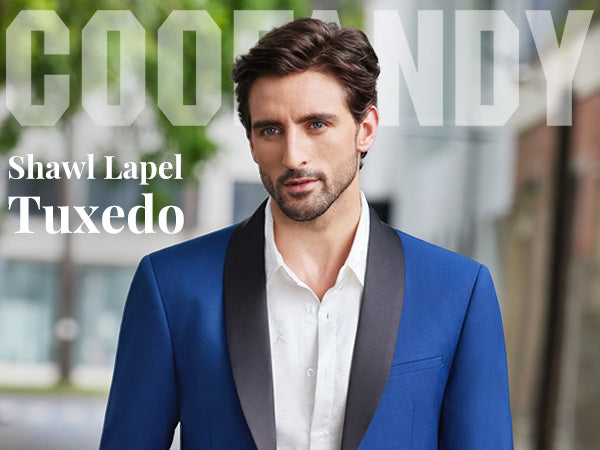 COOFANDY Men Tuxedo Jacket Slim Fit Blazer Suit Jacket Prom Dinner Party Wedding