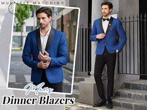COOFANDY Men Tuxedo Jacket Slim Fit Blazer Suit Jacket Prom Dinner Party Wedding