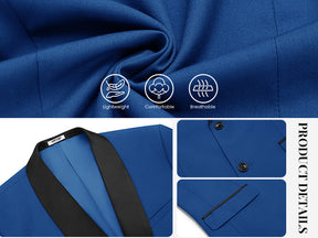 COOFANDY Men Tuxedo Jacket Slim Fit Blazer Suit Jacket Prom Dinner Party Wedding
