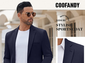 COOFANDY Men's Casual Blazer Regular Fit Lightweight Two Button Sport Coat Suit Jacket
