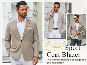 COOFANDY Men's Casual Blazer One Button Sport Coats Lightweight Suit Jacket
