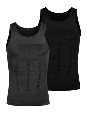 COOFANDY Men's Compression Tank Top Slimming Body Shaper Sleeveless Undershirt