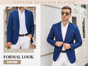 COOFANDY Men Casual Blazer Sport Coats Slim Fit Lightweight Business Two Button Suit Jackets