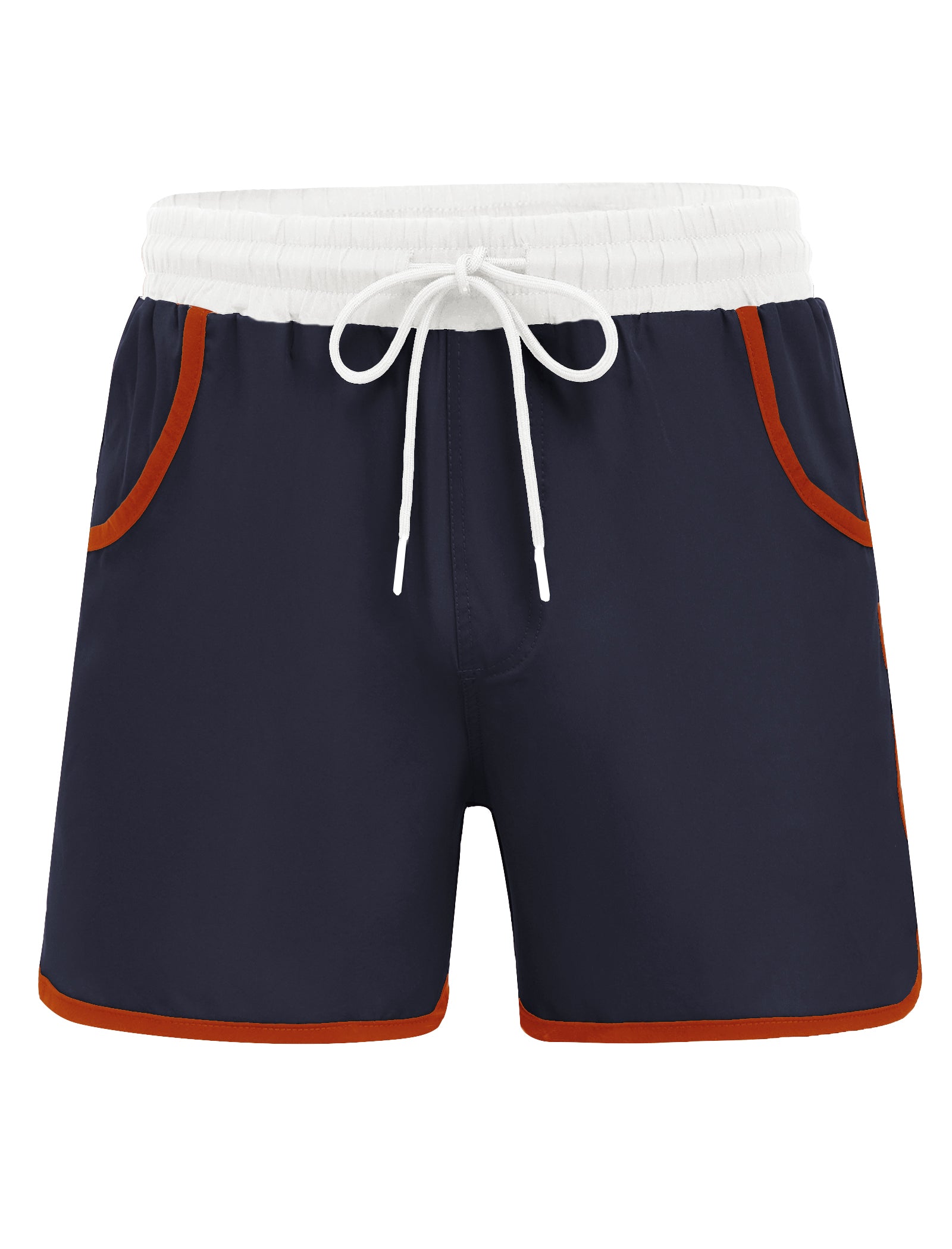 COOFANDY Men's Swim Trunks Quick Dry Swimsuit Color Block Board Short Bathing Suit Swimwear with Mesh Liner