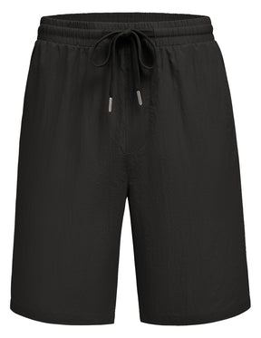 COOFANDY Men's Summer Beach Shorts Lightweight Elastic Waist Drawstring Casual Shorts with Pocket