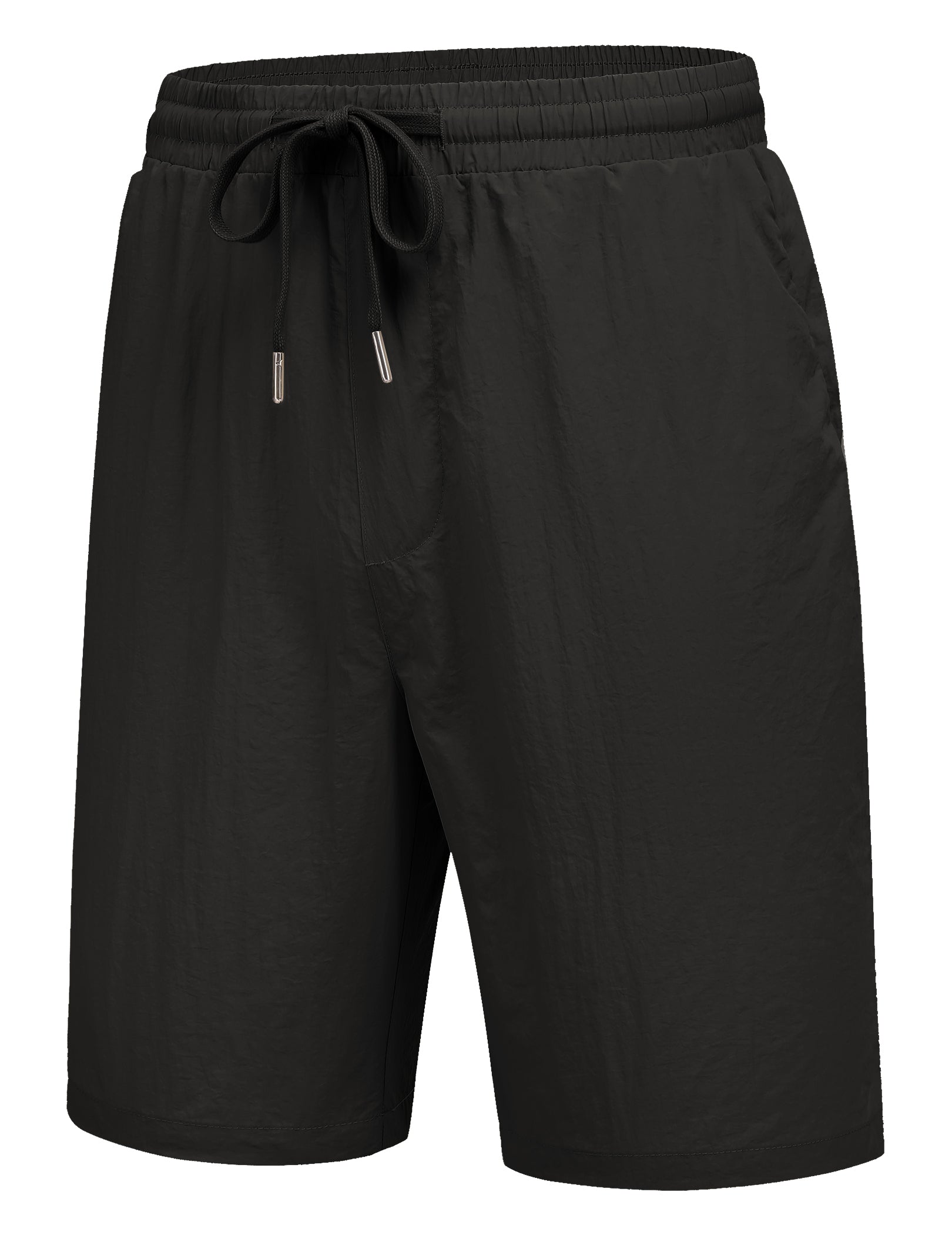 COOFANDY Men's Summer Beach Shorts Lightweight Elastic Waist Drawstring Casual Shorts with Pocket