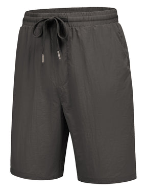 COOFANDY Men's Summer Beach Shorts Lightweight Elastic Waist Drawstring Casual Shorts with Pocket