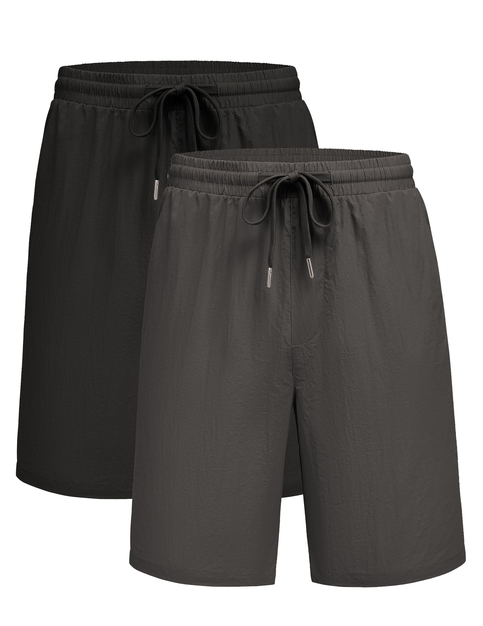 COOFANDY Men's Summer Beach Shorts Lightweight Elastic Waist Drawstring Casual Shorts with Pocket