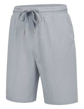 COOFANDY Men's Summer Beach Shorts Lightweight Elastic Waist Drawstring Casual Shorts with Pocket