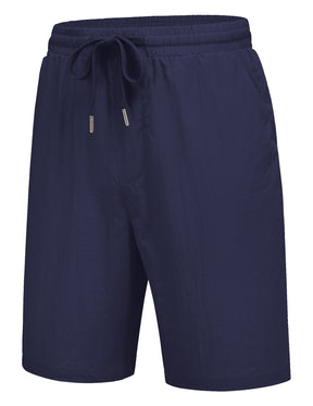 COOFANDY Men's Summer Beach Shorts Lightweight Elastic Waist Drawstring Casual Shorts with Pocket