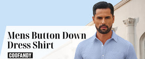 COOFANDY Mens Dress Shirts Short Sleeve Business Casual Shirts Regular Fit Casual Button Down Untucked Shirts