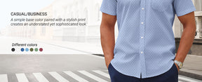 COOFANDY Mens Dress Shirts Short Sleeve Business Casual Shirts Regular Fit Casual Button Down Untucked Shirts