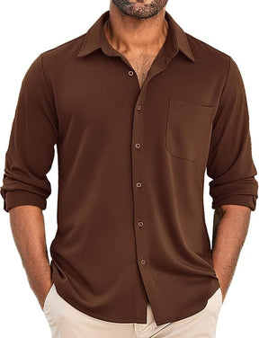 COOFANDY Men's Wrinkle Free Shirts Casual Long Sleeve Button Down Dress Shirts
