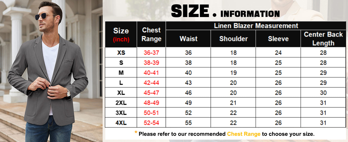 COOFANDY Men's Casual Linen Blazer Lightweight Regular Fit Sport Coat One Button Suit Jacket