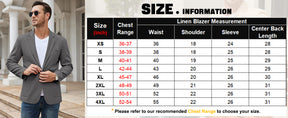 COOFANDY Men's Casual Linen Blazer Lightweight Regular Fit Sport Coat One Button Suit Jacket