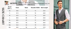 COOFANDY Men's Layered Suit Vest Business Dress Vests Formal Wedding Waistcoat Slim Fit