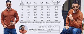 COOFANDY Mens Knit Polo Sweater Long Sleeve Polo Collared Sweaters Hidden Button Casual Pullover Sweater