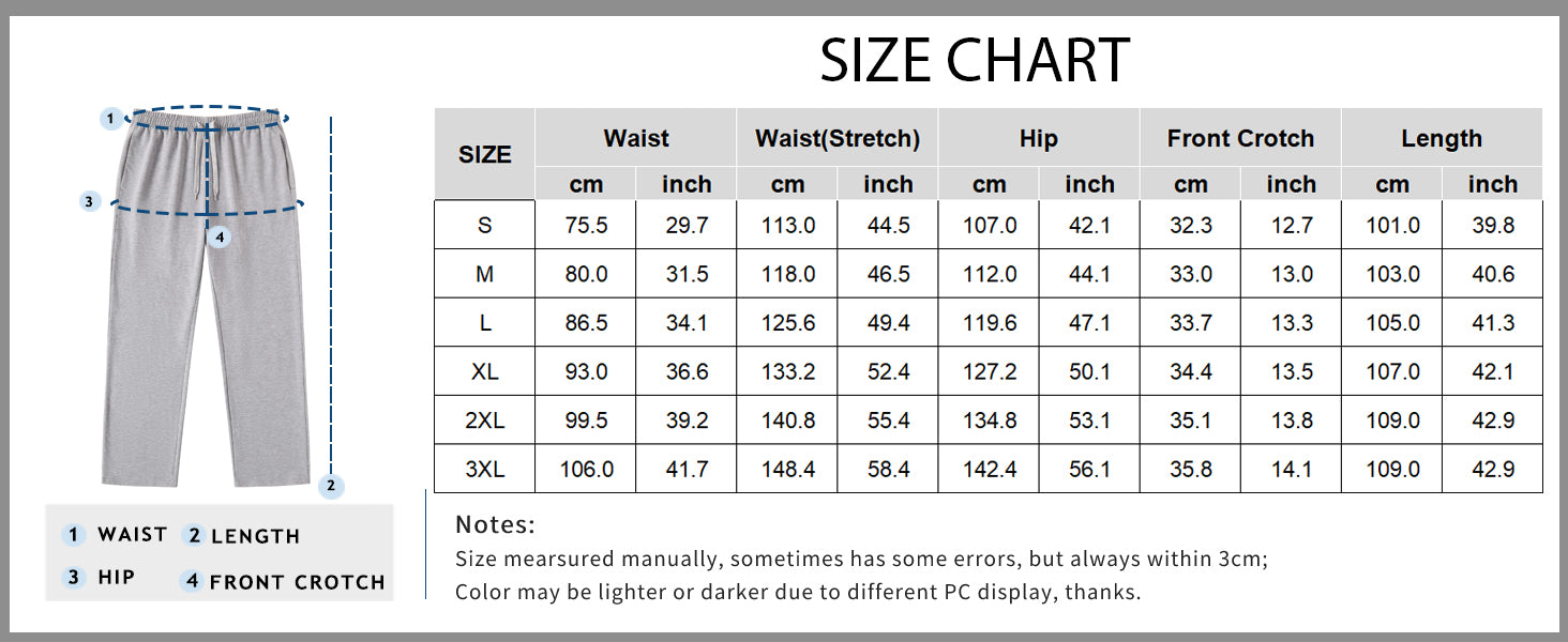 COOFANDY Men's Cotton Sweatpants Open Bottom Lounge Pants Lightweight Casual Jogger Pants with Pockets
