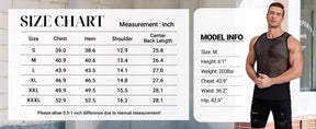 COOFANDY Men Casual Tank Tops Mesh Shirt See Through Sleeveless Shirts Muscle Fishnet Fitted Tee Clubwear Summer