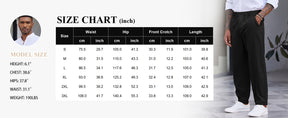 COOFANDY Men's Casual Pants Relaxed Fit Flat Front Expandable Waist Chino Slack Trousers
