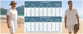 COOFANDY Men's 2 Pieces Cotton Linen Set Short Sleeve Button Down Shirts Summer Beach Shorts Casual Outfits