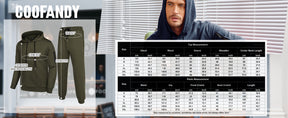 COOFANDY Men's Tracksuit 2 Piece Hooded Athletic Sweatsuits Casual Running Jogging Sport Suit Sets