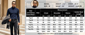 COOFANDY Men's Slim Fit Turtleneck Sweater Casual Knitted Twisted Pullover Solid Sweaters