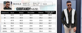 COOFANDY Mens Oxford Shirt Long Sleeve Casual Button Down Shirts Soild Dress Shirts with Pocket