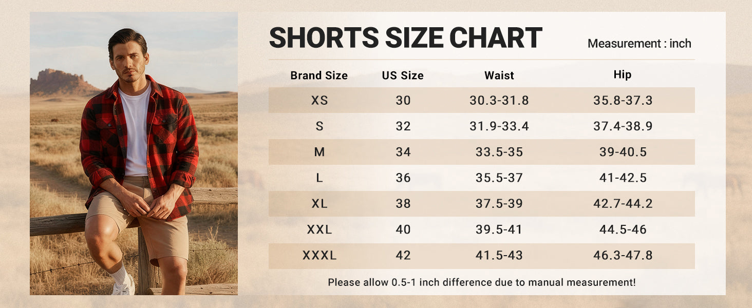 COOFANDY Men's Casual Shorts Classic-Fit 9" Chino Shorts Cotton Stretch Golf Short with 4 Pockets