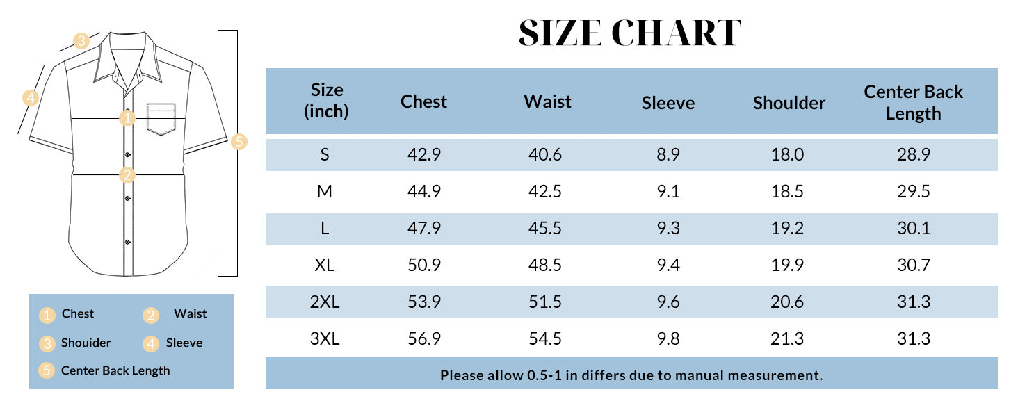 COOFANDY Mens Casual Wrinkle Free Shirts Short Sleeve Button Up Summer Untucked Shirt