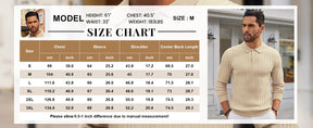 COOFANDY Knit Polo Shirts Long Sleeve Button Down Ribbed Polo Shirt Golf Shirts