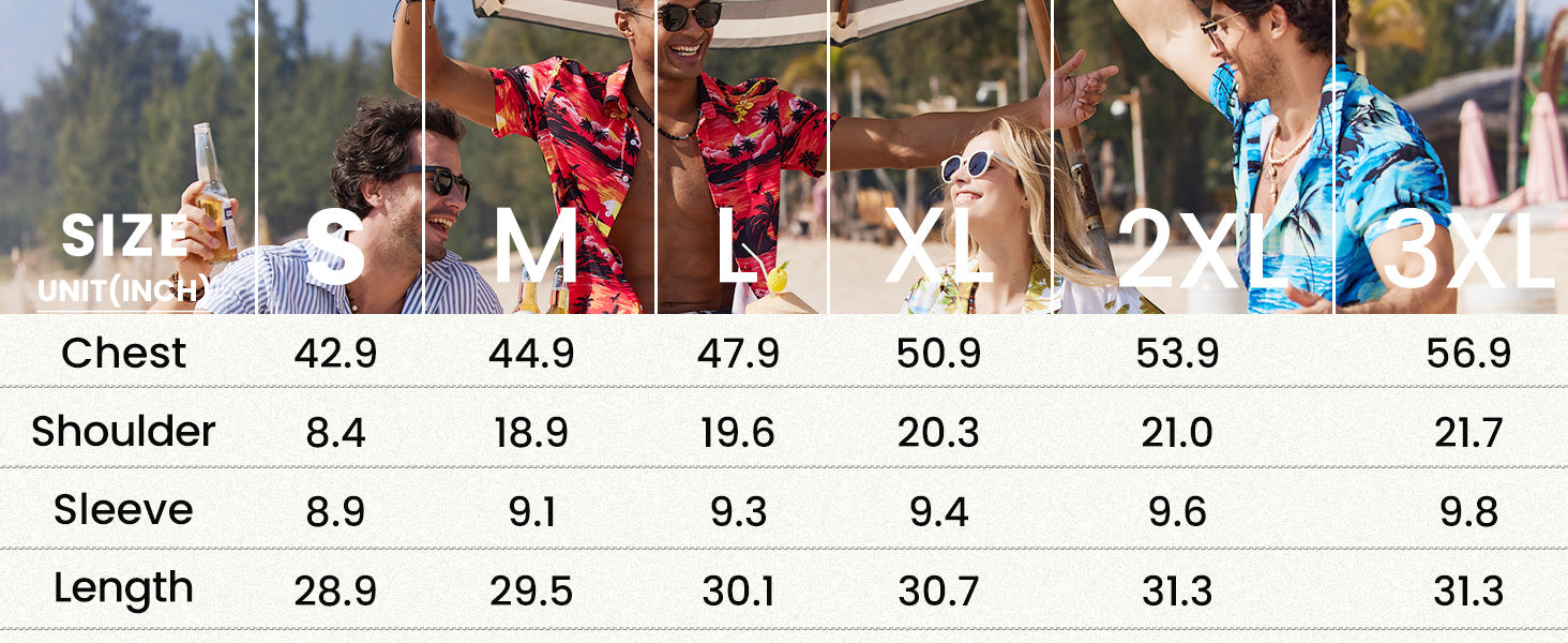 COOFANDY Mens Hawaiian Shirt Short Sleeve Button Down Shirt Tropical Summer Beach Shirt