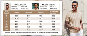 COOFANDY Mens T-Shirts Short Sleeve Knit Shirt Crew Neck Sweater Fashion Casual Textured Pullover Tees