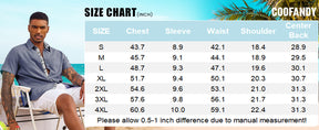 COOFANDY Men's Button Down Shirts Short Sleeve Casual Shirts Summer Beach Shirts Vacation Wedding Shirts with Pocket