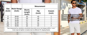 COOFANDY Men's Casual Drawstring Shorts Lightweight Elastic Waist Walking Shorts with Pockets