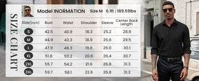 COOFANDY Men's Dress Shirts Long Sleeve Button Down Formal Shirt Regular Fit Solid Business Casual Shirts