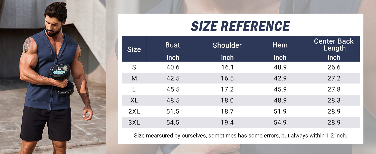 COOFANDY Men's Workout Hooded Tank Tops 2 Pack Zip Up Sleeveless Gym Shirts Muscle Cut Off T Shirt Bodybuilding Hoodies