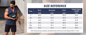 COOFANDY Men's Workout Hooded Tank Tops 2 Pack Zip Up Sleeveless Gym Shirts Muscle Cut Off T Shirt Bodybuilding Hoodies