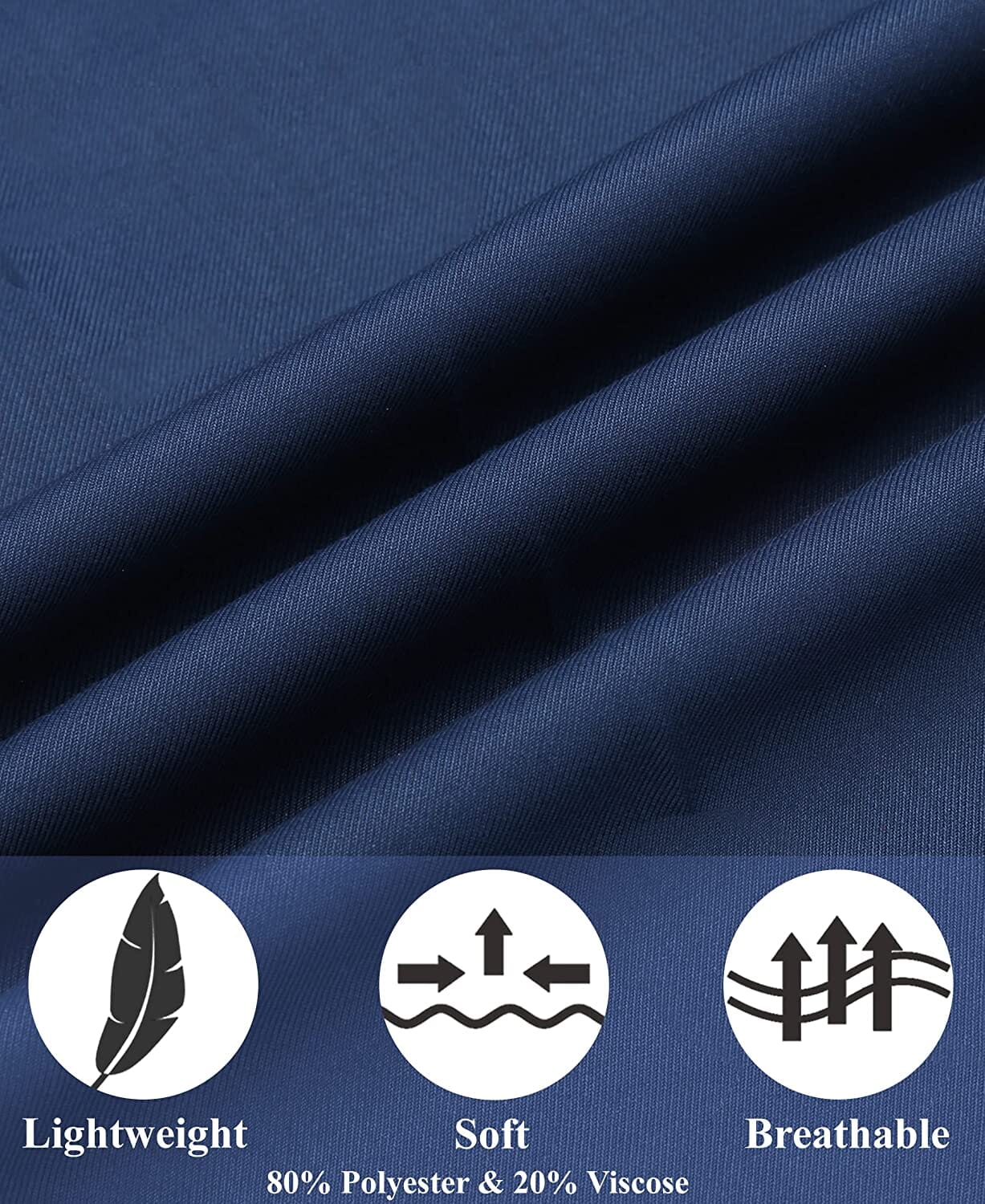 Classic Fit Flat Front Straight Pants (US Only) Pants COOFANDY Store 
