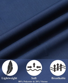 Classic Fit Flat Front Straight Pants (US Only) Pants COOFANDY Store 